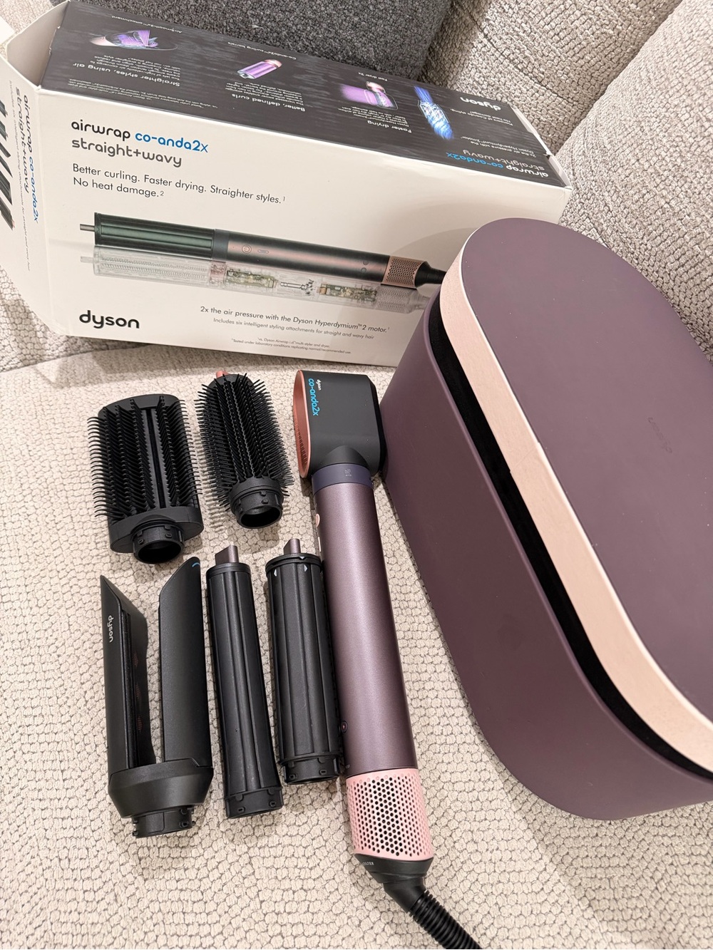 Dyson Airwrap Coanda2x Multi-Styling Set — Plum and Rose Gold